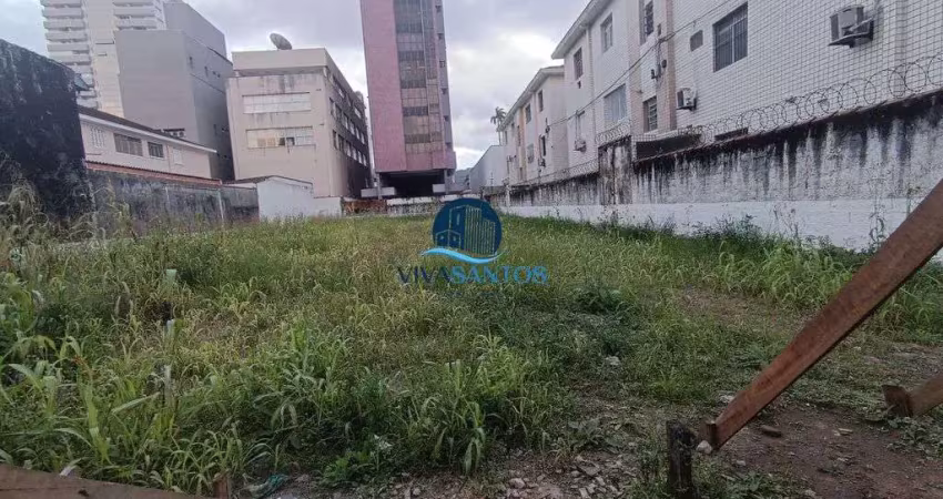 Terreno a venda com 1000m² em ótima localização em santos-sp