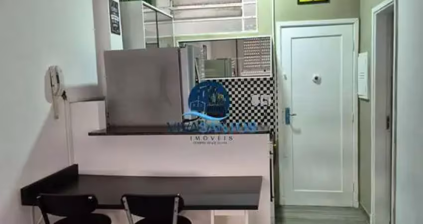 Apartamento com 1 dormitório no bairro do embare em santos-sp