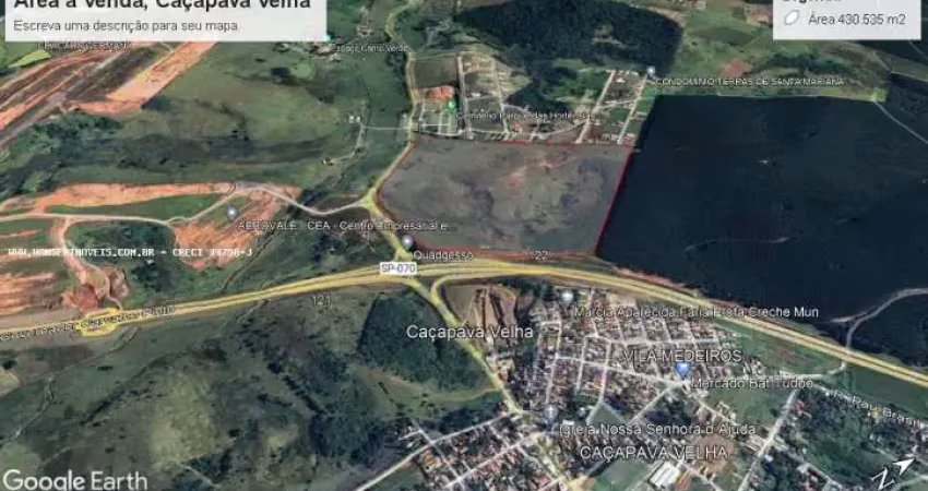 Área à venda em caçapava-sp, na rod. carvalho pinto