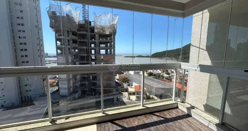 Apartamento para locação anual com vista exclusiva para a beira rio – ed. areia branca | bairro fazenda – itajaí