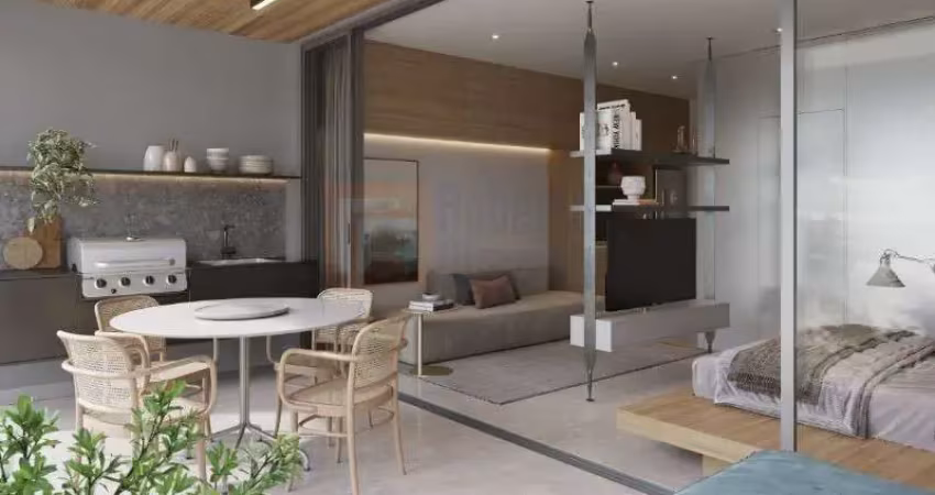 Primeira locação loft residencial canto rio em ipanema andar alto vista mar de 39m²  1 quarto suíte varanda gourmet 1 vaga de garagem piscina sauna