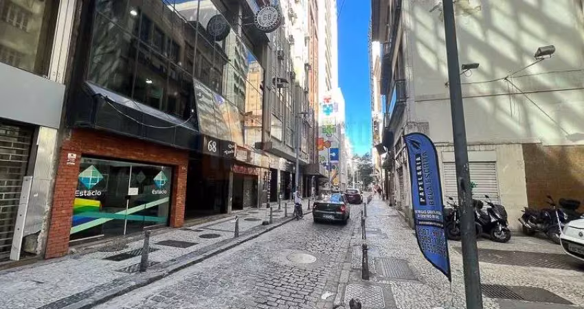 Loja comercial venda e locação centro do rio de janeiro rua da quitanda 172m²  distribuídos em loja sobreloja e subsolo próximo de metrô vlt e barcas