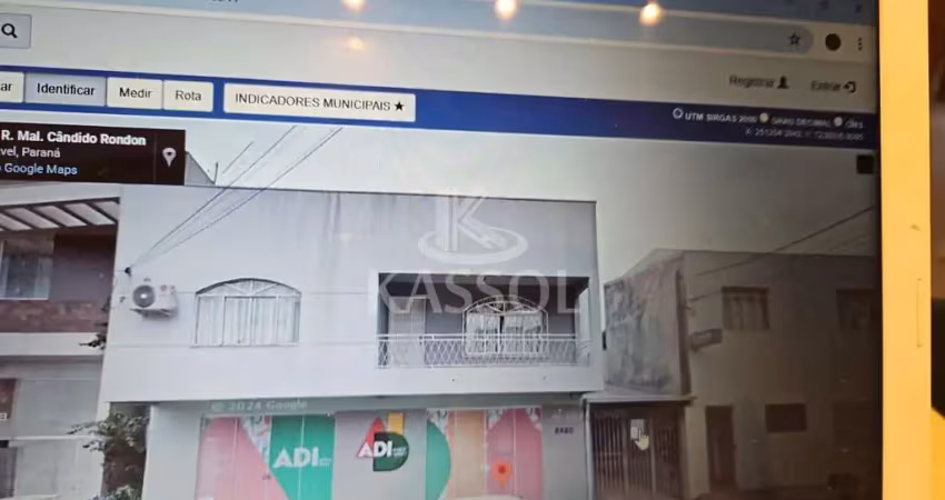 Sobrado à venda, centro, cascavel - pr - com duas salas comerciais locadas