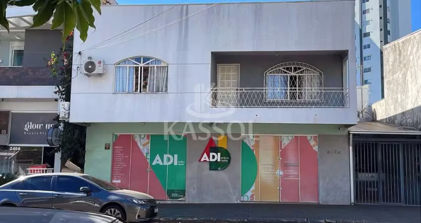 Sobrado à venda, centro, cascavel - pr - com duas salas comerciais locadas