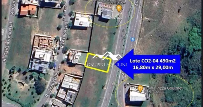 Terreno à venda, 490 m² por r$ 2.000.000 - condomínio residencial alphaville - são josé dos campos/sp