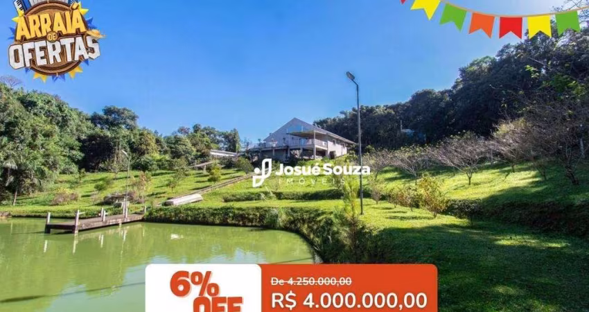 Chácara com 5 dormitórios à venda, 24400 m² por R$ 4.000.000,00 - Colônia Revier - Campo Largo/PR