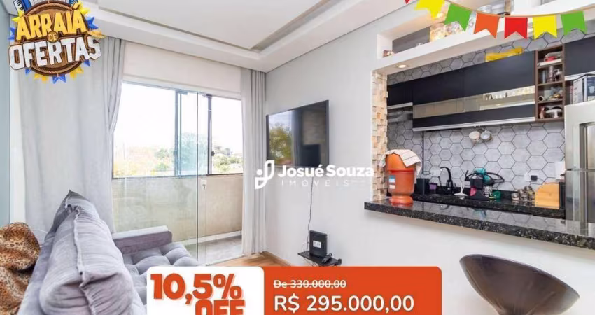 Apartamento com 2 dormitórios à venda, 65 m² por R$ 295.000,00 - Uberaba - Curitiba/PR