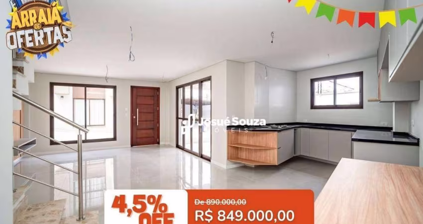 Sobrado com 3 dormitórios à venda, 127 m² por R$ 849.000,00 - São Lourenço - Curitiba/PR