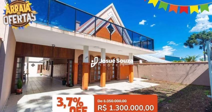 Casa com 4 dormitórios à venda, 350 m² por R$ 1.300.000,00 - São Braz - Curitiba/PR