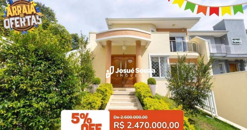 Casa com 4 dormitórios à venda, 386 m² por R$ 2.470.000,00 - Cascatinha - Curitiba/PR