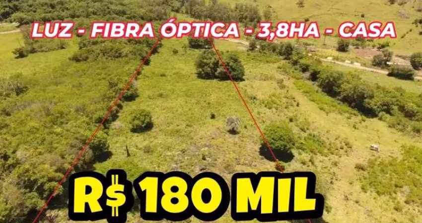 123608 CHÁCARA EM SANTO ANT DA PATRULHA 3,8HA ESCRITURADA COM CASA NOVA LUZ  ÁGUA ENCANADA