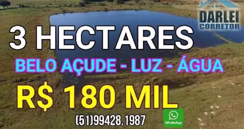 [85617]  SÍTIO COM BELO AÇUDE EM SANTO ANTÔNIO DA PATRULHA COM 3 HECTARES