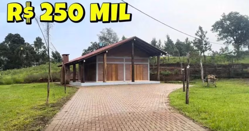 [124751] CHÁCARA EM PAROBÉ RS COM LINDA CASA DE PEDRA 2 QUARTOS, POÇO E FIBRA ÓTICA