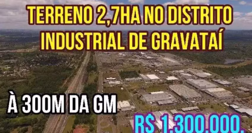 [88096]  SÍTIO COM DUAS CASAS AO LADO DA GM, INDUSTRIAL OU RESIDENCIAL EM GRAVATAÍ COM 2,7HA