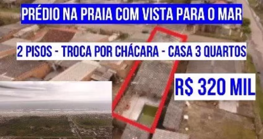 [123273]   PRÉDIO COMERCIAL OU RESIDENCIAL  PISCINA VISTA PARA O MAR ACEITA CHÁCARA