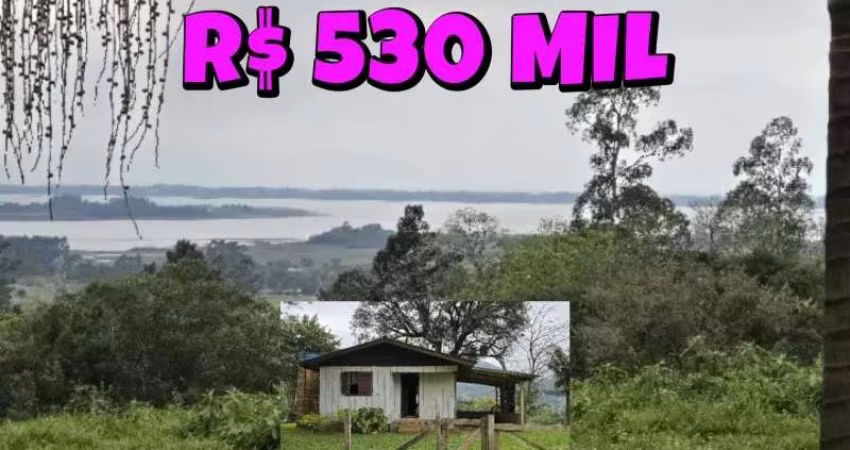 [565]TERRENO RURAL EM TRÊS CACHOEIRAS COM VISTA PARA LAGOA COM CASA, FIBRA ÓTICA E ÁGUA ENCANADA