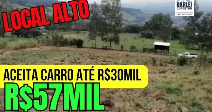 [481]MINI CHACRINHA EM GLORINHA RS COM LUZ, LOCAL ALTO, NÃO ALAGA, 34X100M
