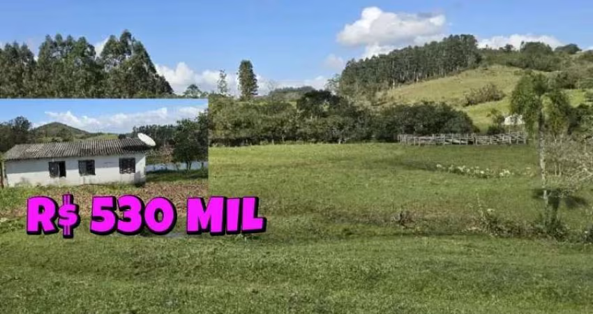 [590]CHÁCARA EM SANTO ANTÔNIO DA PATRULHA 6HA COM CASA, GALPÃO, ESCRITURA, POMAR E AÇUDE