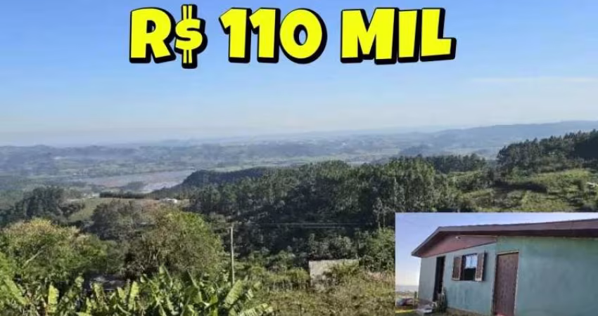 [606] CHÁCARA EM SANTO ANTÔNIO DA PATRULHA COM CASA, POMAR, LINDA VISTA NA LOCALIDADE CANTA GALO