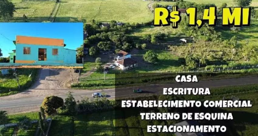 [752] TERRENO RURAL NA RS 030, COM APROX. 13000M², EM SANTO ANTÔNIO DA PATRULHA, COM CASA, GARAGEM E UM PAVILHÃO PARA COMÉRCIO