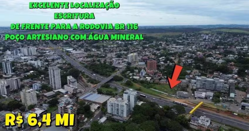 [759] TERRENO DE ALTO PADRÃO EM NOVO HAMBURGO, ESCRITURADO, DE FRENTE PARA A BR 116, MEDE 7600M²