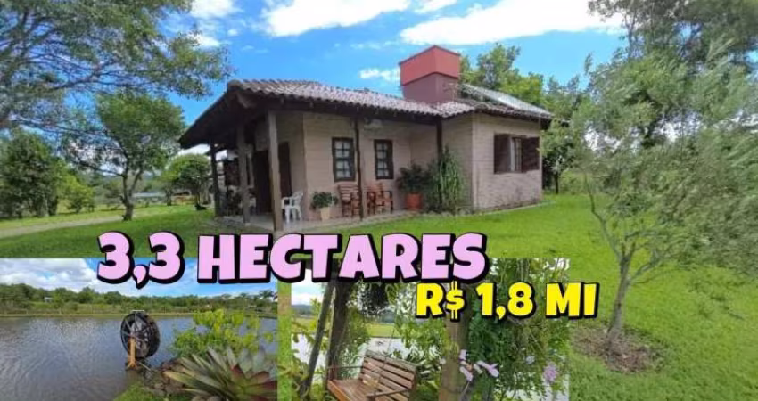 [692]CHÁCARA EM ROLANTE 3,3HA AÇUDES POMAR JARDIM HORTA FRENTE PARA RODOVIA