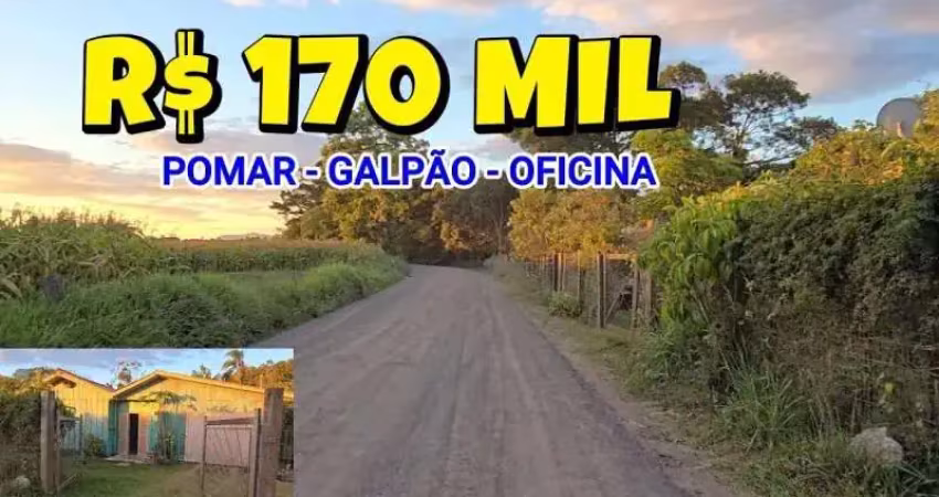 [719] CASA EM TAQUARA ÁREA RURAL TERRENO 15X49M POMAR POÇO FIBRA ÓTICA MÓVEIS