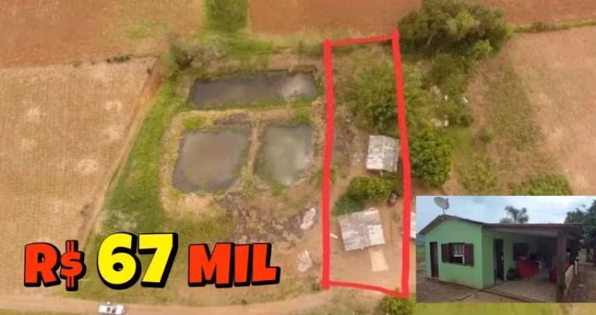 [726] CHAÁCARA NO CARAÁ  13X54M, COM CASA, GALPÃO, LUZ, FIBRA ÓTICA E ÁGUA ENCANADA