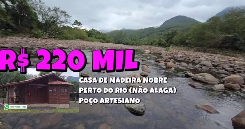 [630]CHACRINHA EM MAQUINÉ, LINDA CASA PERTO DO RIO E CASCATAS, NÃO ALAGA