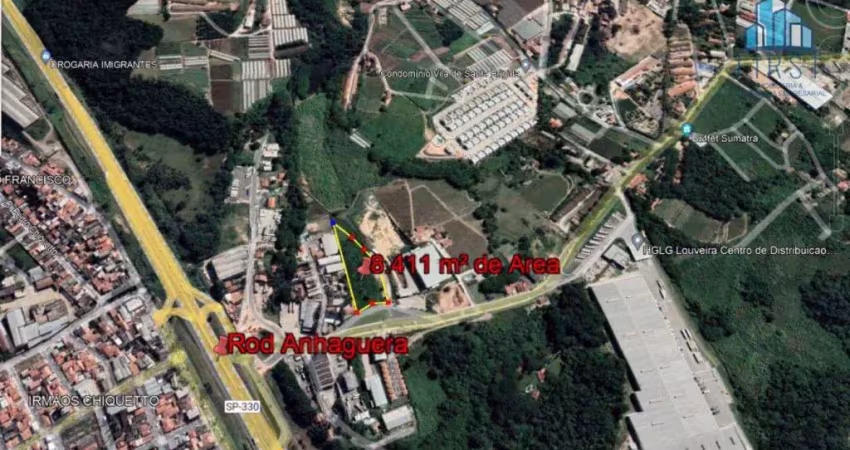 Área à venda, 8.411,00m² por r$ 4.205.500 - 13290970 - louveira/sp