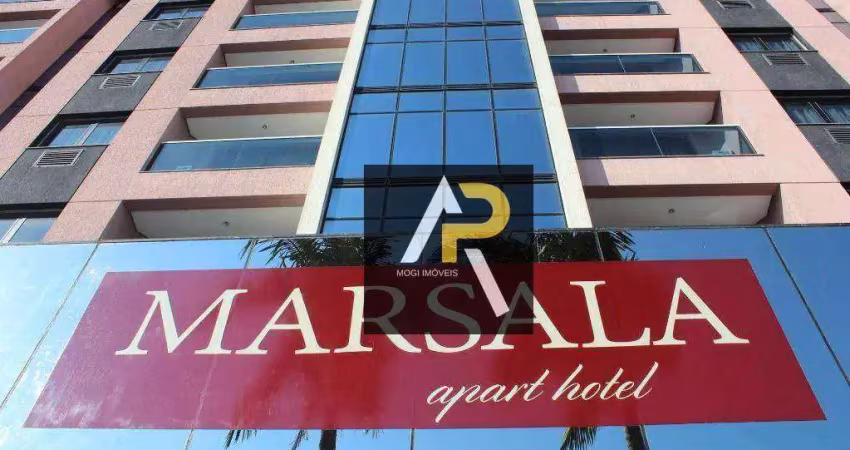 Apartamento mobiliado de 1 quarto 47 m² no Marsala Apart Hotel, Parque Monte Líbano - Mogi das Cruzes/SP
