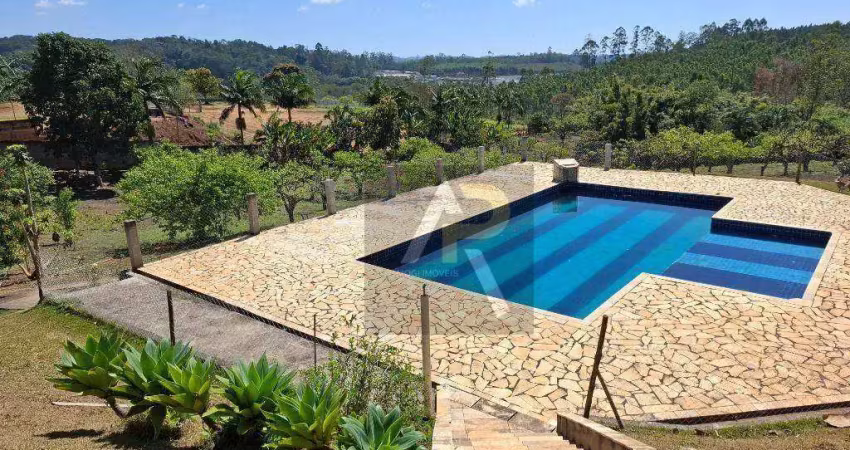 Sítio rural com 2 casas, piscina e lago 20 mil m² no cocuera - mogi das cruzes/sp