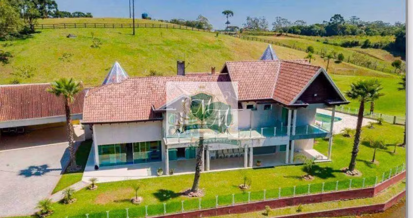 Chácara com 8 dormitórios à venda, 90000 m² por r$ 4.590.000 - colônia murici - são josé dos pinhais/pr