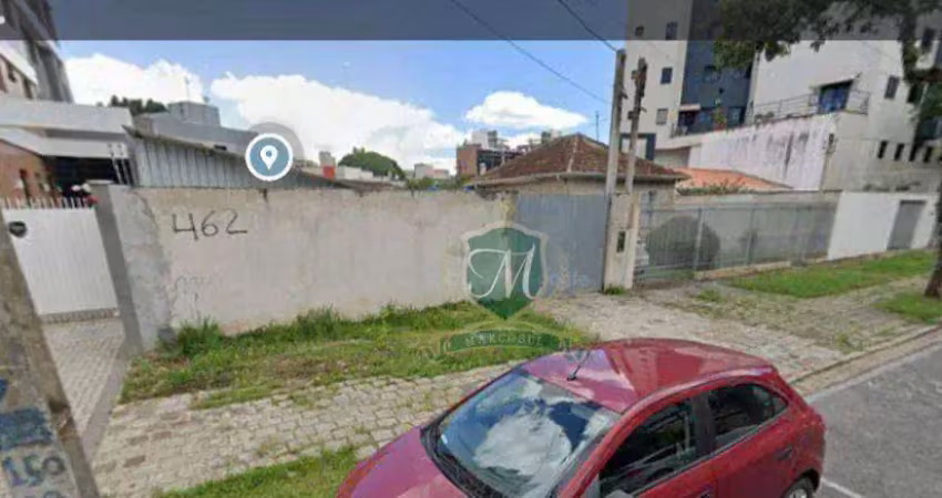Terreno à venda, 309 m² por r$ 1.300.000 - juvevê - curitiba/pr