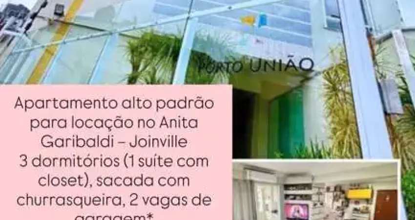 Apartamento com 3 quartos para alugar na Rua Porto União, 3210, Anita Garibaldi, Joinville