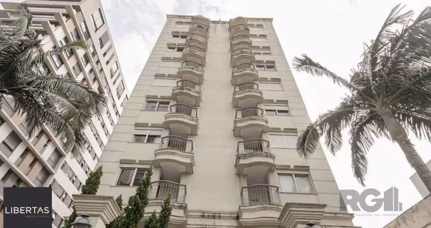 Apartamento de um quarto, suíte e uma vaga de garagem no bairro menino deus em porto alegre.