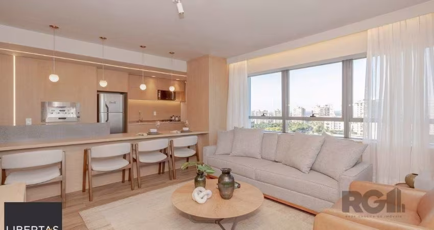 Apto de 1 dormitório com 60m² pronto para morar com 2 vagas e vista panorâmica