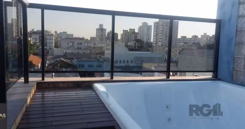 Cobertura à venda  2 quartos, suite e 2 vagas de garagem bairro santana, porto alegre