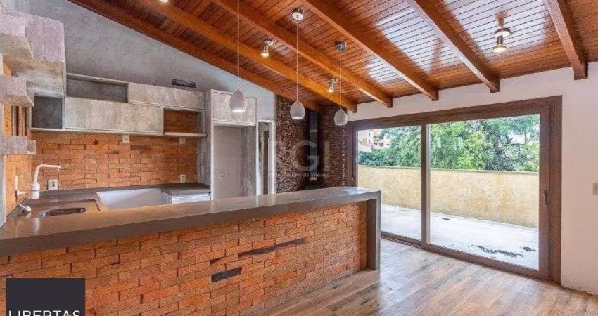 Cobertura de 140m² - 3 dormitórios, 2 banheiros, terraço com churrasqueira e 1 vaga de garagem no Bom Jesus