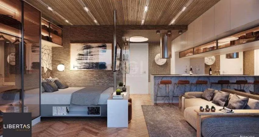 Apartamento para venda - 27.79m², 1 dormitório, sendo 1 suites, 1 vaga - cidade baixa