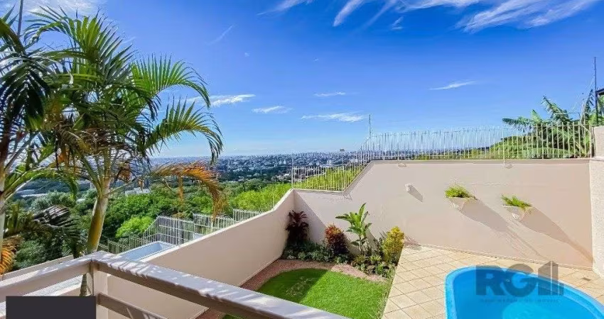 Casa alto padrão, 500m² privativos com linda vista da cidade no Morro Apamecor
