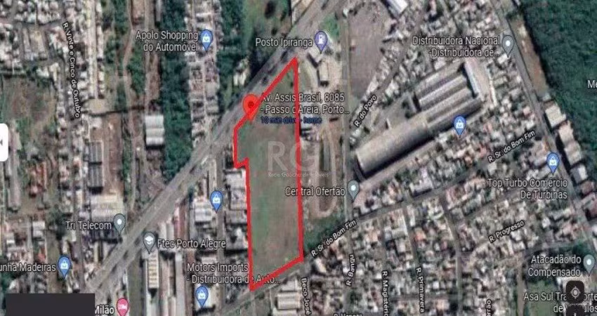 Terreno para venda 27.443,78m2,  na avenida assis brasil bairro sarandi