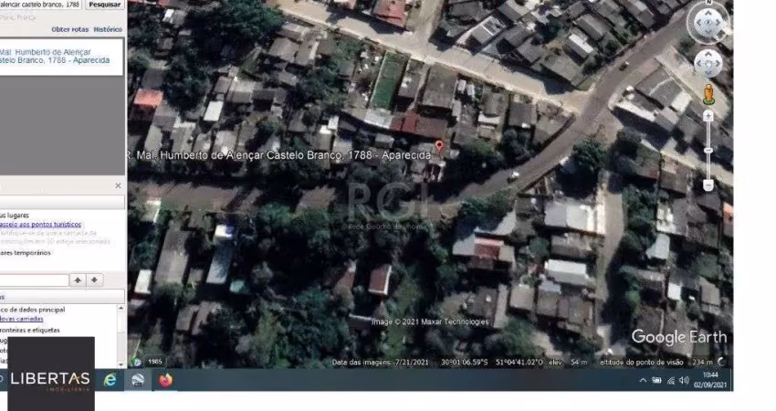 Terreno à venda na Rua Marechal Humberto de Alencar Castelo Branco, 1173, Aparecida, Alvorada
