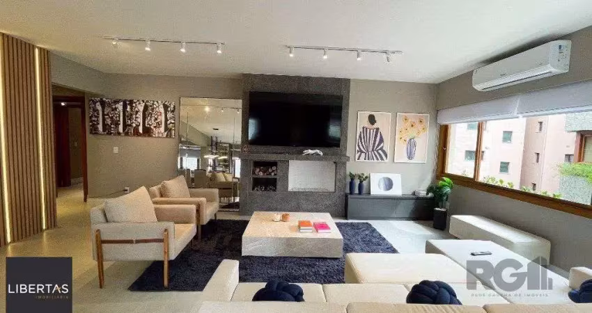 Vende-se luxuoso apartamento 3 quartos com suíte, 2 vagas, com churrasqueira e hidro - 148m² -  petrópolis