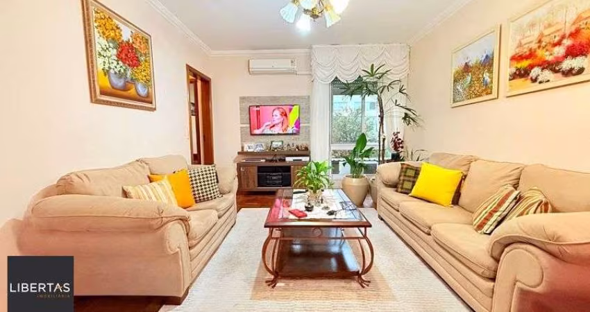 Impecável apartamento com 3 dormitórios , 3 banheiros , 2 vagas cobertas , com 120 m² privativos.