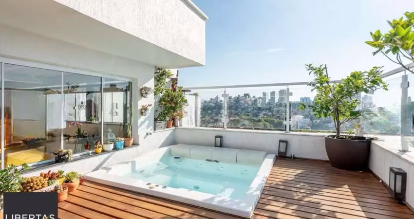 Cobertura com 157m2, 3 dormitórios no bairro boa vista.