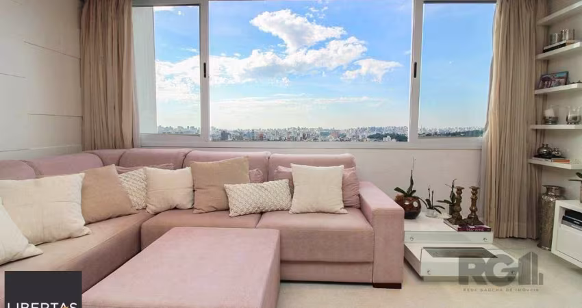 Mobiliado apartamento de  3 dormitórios, transformado em 2 sendo 1 suite, 2 vagas - Menino Deus