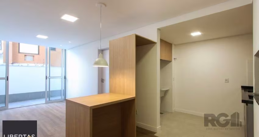 Apartamento em Porto Alegre no Bairro Petrópolis, de 1 quarto, GARDEN , semi mobiliado