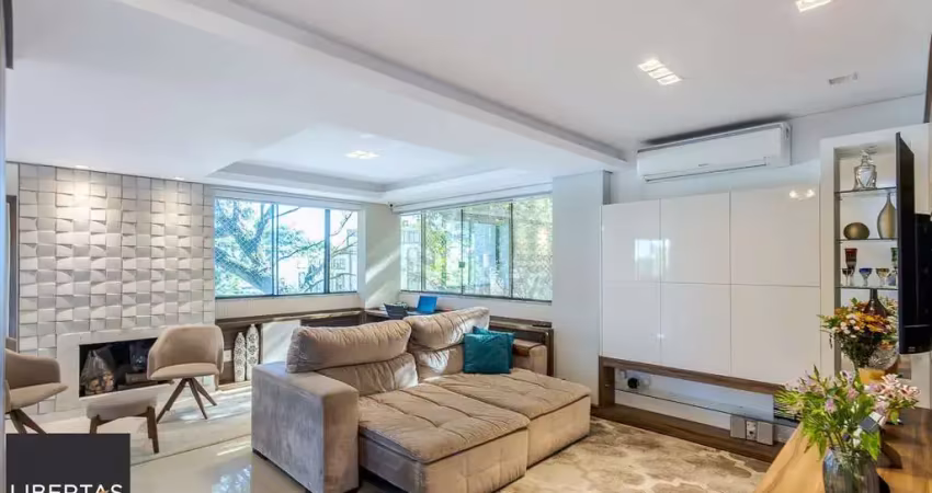 No bairro petrópolis 4 dormitórios, 2 suites, lareira e churrasqueira com 3 vagas