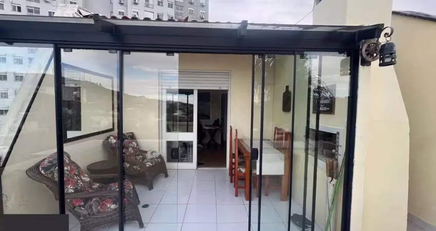**cobertura com 2 quartos e churrasqueira na glória, porto alegre - oportunidade única!**